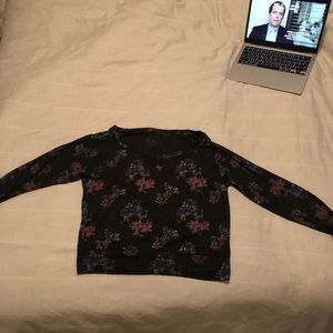 floral sweater/long sleeve